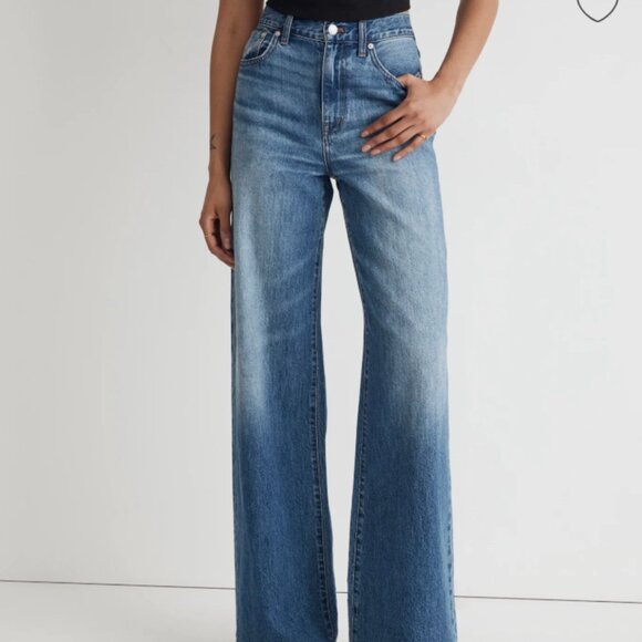 Madewell Superwide-Leg Jeans: Fannin wash, Size 33 - Picture 6 of 7